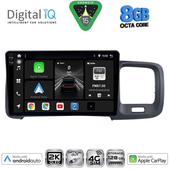 DIGITAL IQ BXK 20785_CPAA (9inc) MULTIMEDIA TABLET for VOLVO S60 mod. 2010-2018
