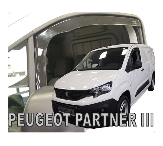 ΑΝΕΜΟΘΡΑΥΣΤΕΣ ΓΙΑ PEUGEOT PARTNER III 2D / PEUGEOT RIFTER 4D/5D / CITROEN BERLINGO III 4D/5D / OPEL COMBO E 4D/5D LOV 2018+/TOYOTA PROACE CITY 2018+ ΖΕΥΓΑΡΙ ΑΠΟ ΕΥΚΑΜΠΤΟ ΦΙΜΕ ΠΛΑΣΤΙΚΟ HEKO - 2 ΤΕΜ.