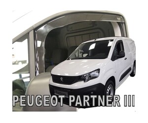 ΑΝΕΜΟΘΡΑΥΣΤΕΣ ΓΙΑ PEUGEOT PARTNER III 2D / PEUGEOT RIFTER 4D/5D / CITROEN BERLINGO III 4D/5D / OPEL COMBO E 4D/5D LOV 2018+/TOYOTA PROACE CITY 2018+ ΖΕΥΓΑΡΙ ΑΠΟ ΕΥΚΑΜΠΤΟ ΦΙΜΕ ΠΛΑΣΤΙΚΟ HEKO - 2 ΤΕΜ.