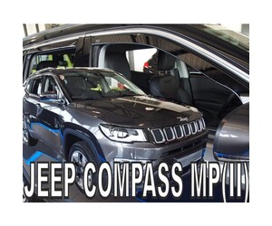 ΑΝΕΜΟΘΡΑΥΣΤΕΣ ΓΙΑ JEEP COMPASS MP 5D 2017+ ΣΕΤ ΑΥΤΟΚΙΝΗΤΟΥ ΑΠΟ ΕΥΚΑΜΠΤΟ ΦΙΜΕ ΠΛΑΣΤΙΚΟ HEKO - 4 ΤΕΜ.