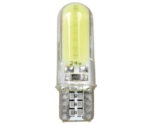 T10 W5W 24-30V W2,1x9,5d MEGA-LED COB 2SMDx12chips 150lm ΛΕΥΚΟ 20ΤΕΜ.