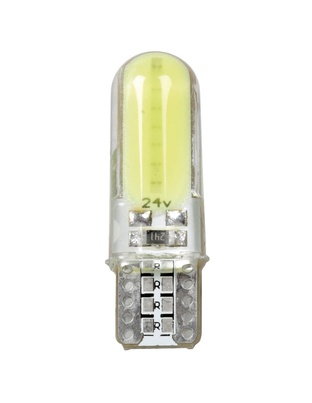T10 W5W 24-30V W2,1x9,5d MEGA-LED COB 2SMDx12chips 150lm ΛΕΥΚΟ 20ΤΕΜ.