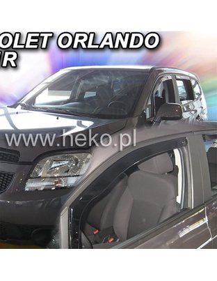 ΑΝΕΜΟΘΡΑΥΣΤΕΣ ΓΙΑ CHEVROLET ORLANDO 5D 2011-2015 ΖΕΥΓΑΡΙ ΑΠΟ ΕΥΚΑΜΠΤΟ ΦΙΜΕ ΠΛΑΣΤΙΚΟ HEKO - 2 ΤΕΜ.