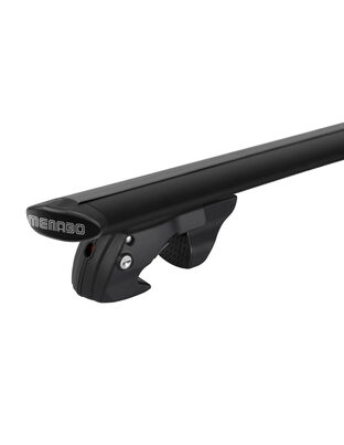 MENABO ΜΠΑΡΕΣ ΟΡΟΦΗΣ ΑΛΟΥΜΙΝΙΟΥ FENDER 118 cm ΣΕ ΜΑΥΡΟ ΧΡΩΜΑ ΓΙΑ Toyota Ipsum 5 doors 1996>2000 ΜΕ RAISED RAILS - 2 ΤΕΜ. (14660/MB)