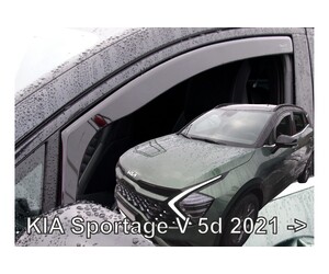 ΑΝΕΜΟΘΡΑΥΣΤΕΣ ΓΙΑ KIA SPORTAGE 5D 2021+  ΖΕΥΓΑΡΙ ΑΠΟ ΕΥΚΑΜΠΤΟ ΦΙΜΕ ΠΛΑΣΤΙΚΟ HEKO - 2 ΤΕΜ.