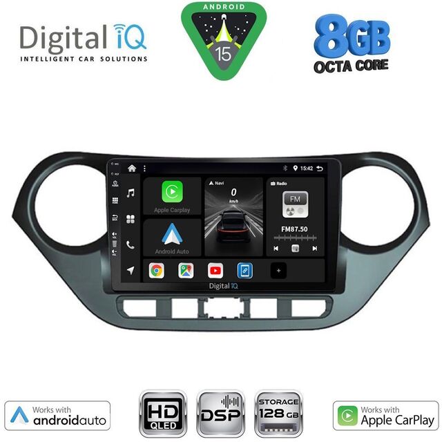 DIGITAL IQ BXF 7224_CPAA (9inc) MULTIMEDIA TABLET for HYUNDAI i10 mod. 2014-2020