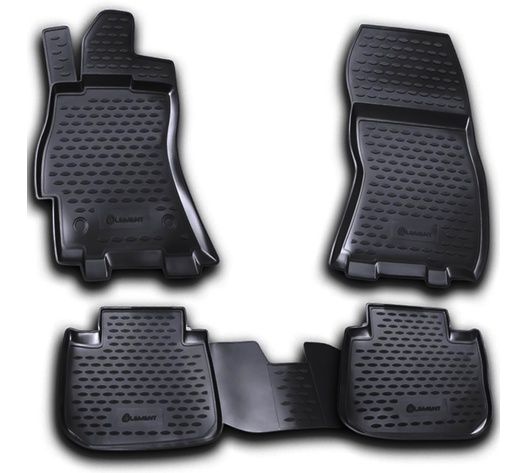 ΠΑΤΑΚΙΑ ΣΕ ΣΚΑΦΗ TPE ΛΑΣΤΙΧΟ ΓΙΑ SUBARU LEGACY 4D 04/2010-2015  ΣΕ ΜΑΥΡΟ ΧΡΩΜΑ NOVLINE - 4 ΤΕΜ.