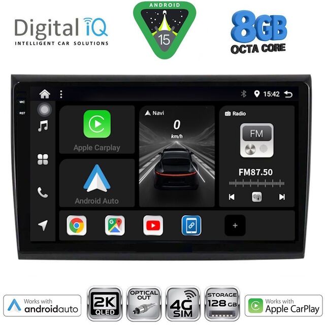 DIGITAL IQ BXK 20136_CPAA (9inc) MULTIMEDIA TABLET for FIAT BRAVO mod. 2007-2019