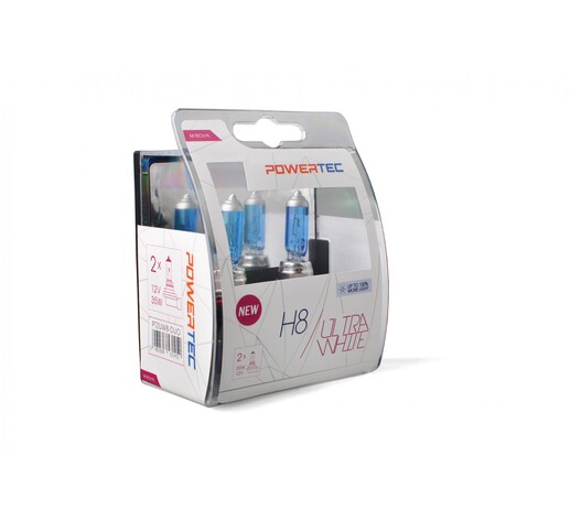 H8 12V 35W PGJ19-1 POWERTEC ULTRA WHITE 2ΤΕΜ. M-TECH