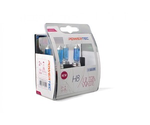 H8 12V 35W PGJ19-1 POWERTEC ULTRA WHITE 2ΤΕΜ. M-TECH
