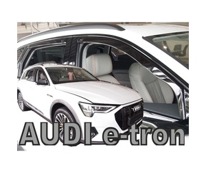 ΑΝΕΜΟΘΡΑΥΣΤΕΣ ΓΙΑ AUDI E-TRON 5D 2018+ ΣΕΤ ΑΥΤΟΚΙΝΗΤΟΥ ΑΠΟ ΕΥΚΑΜΠΤΟ ΦΙΜΕ ΠΛΑΣΤΙΚΟ HEKO - 4 ΤΕΜ.