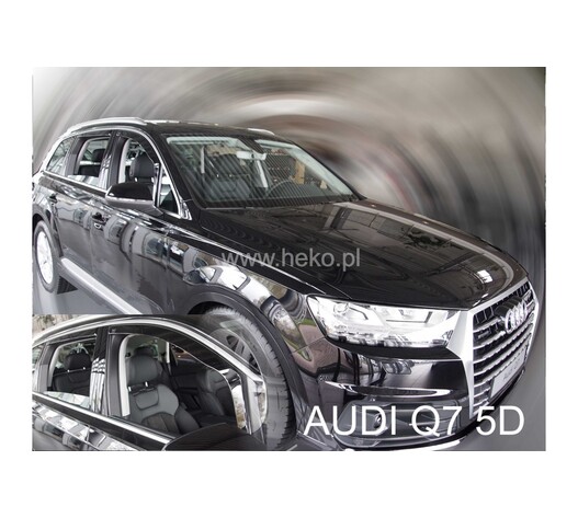 ΑΝΕΜΟΘΡΑΥΣΤΕΣ ΓΙΑ AUDI Q7 5D 2015+  ΣΕΤ ΑΥΤΟΚΙΝΗΤΟΥ ΑΠΟ ΕΥΚΑΜΠΤΟ ΦΙΜΕ ΠΛΑΣΤΙΚΟ HEKO - 4 ΤΕΜ.