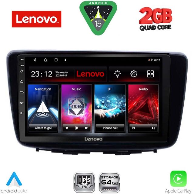LENOVO LVD 2672_CPA (9inc) MULTIMEDIA TABLET for SUZUKI BALENO mod. 2016-2022