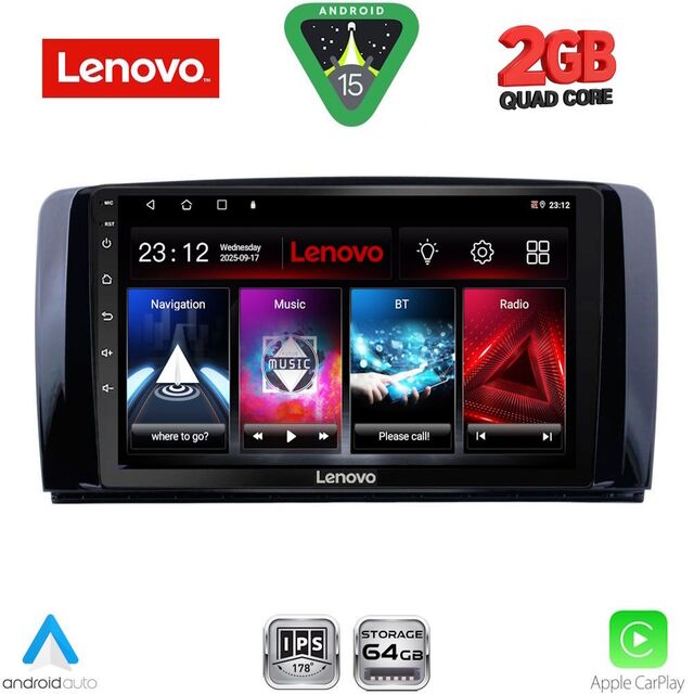 LENOVO LVD 2422_CPA (9inc) MULTIMEDIA TABLET for MERCEDES R (W251) mod. 2006-2015