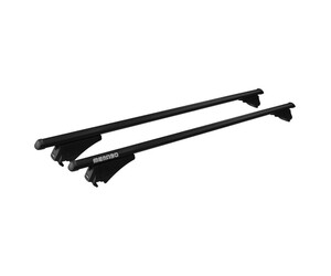 MENABO ΜΠΑΡΕΣ ΟΡΟΦΗΣ ΑΛΟΥΜΙΝΙΟΥ TIGER BLACK 118.5 cm ΣΕ ΜΑΥΡΟ ΧΡΩΜΑ ΓΙΑ Toyota Yaris Cross (XP210) 5 doors 2020> ΜΕ FLUSH ή RAISED RAILS - 2 ΤΕΜ. (8590/MB)