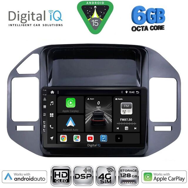 DIGITAL IQ BXF 17444BL_CPAA (9inc) MULTIMEDIA TABLET for MITSUBISHI PAJERO mod. 1999-2006