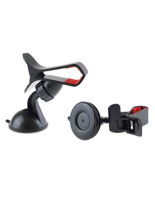 Amio - Βάση Κινητού με Δαγκάνα Περιστρεφόμενη με Βεντούζα & Ροδέλα - Σταθερό Κράτημα & Ρύθμιση Θέσης - 1 Τεμ. (01705/AM)