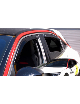 ΑΝΕΜΟΘΡΑΥΣΤΕΣ ΓΙΑ OPEL MOKKA B 5D 2020+ /MOKKA-e 5D 2020+ ΖΕΥΓΑΡΙ ΑΥΤΟΚΙΝΗΤΟΥ ΑΠΟ ΕΥΚΑΜΠΤΟ ΦΙΜΕ ΠΛΑΣΤΙΚΟ HEKO - 2 ΤΕΜ.