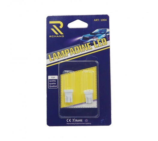 RCHANG ΛΑΜΠΑΚΙΑ ΜΗΧΑΝΗΣ LED ΨΥΧΡΟ ΦΩΣ 12V T10-4SMD W08667