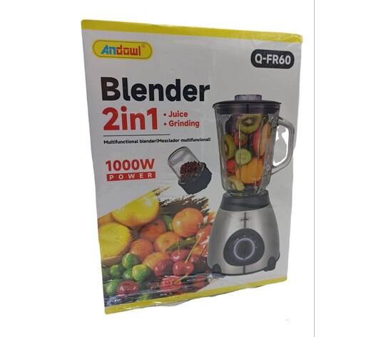 BLENDER/GRINDER ANDOWL ΜΕ ΓΥΑΛΙΝΗ ΚΑΝΑΤΑ Q-FR60