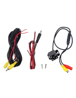 Amio - Universal Κάμερα Οπισθοπορείας HD-315 με 4 LED και Μεταλλική Βάση Στήριξης τάση λειτουργίας 12V για Επιβατικά Αυτοκίνητα - 1 τεμ. (01015/AM)