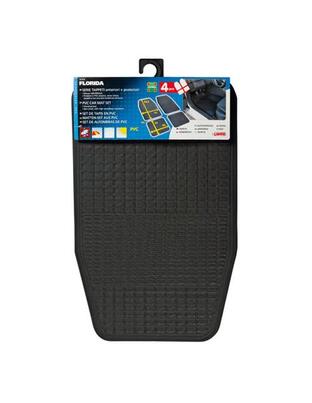 ΣΕΤ ΠΑΤΑΚΙΑ FLORIDA (ΜΑΥΡΟ/ΛΑΣΤΙΧΟ - 41 Χ 63,5 cm ΚΑΙ 40 Χ 33 cm) - 4 ΤΕΜ.