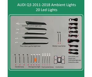DIQ AMBIENT AUDI Q3 (8U) (Digital iQ Ambient Light for Audi Q3 mod. 2011-2018 with 20 Lights)