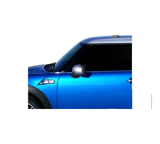 ΚΑΠΑΚΙΑ ΚΑΘΡΕΠΤΩΝ ΓΙΑ MINI CLUBMAN HB 3D R55 2007-2014 / COOPER R56 / R57 / R58 / R59 / COUNTRYMAN ΧΡΩΜΙΟ 2ΤΕΜ ΜΕΤΑΛΛΙΚΑ