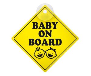 BABY ON BOARD ΕΝΔΕΙΞΗ ΜΕ ΒΕΝΤΟΥΖΑ 127x127mm