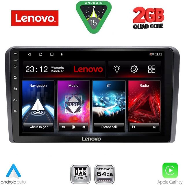 LENOVO LVD 2481BL_CPA (9inc) MULTIMEDIA TABLET for OPEL ALL mod. 2004-2014 (BLACK)
