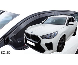 Heko - Ανεμοθραύστες για BMW IX2 5 Doors 2023+ Σετ Αυτοκινήτου Απο Εύκαμπτο Φιμέ Πλαστικό - 4 τεμ. (ΑΝΕΜ.SET11011-1)