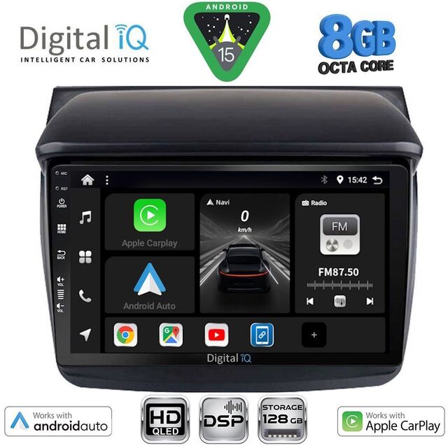 DIGITAL IQ BXF 18436_CPAA (9inc) MULTIMEDIA TABLET for MITSUBISHI L200 mod. 2006-2015
