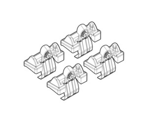 ΑΚΡΑ ΓΙΑ ΜΠΑΡΕΣ NORDRIVE ΓΙΑ AUDI A6 9/04-3/11 KIT