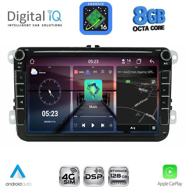 DIGITAL IQ BLM 579_CPA (8" DECK) MULTIMEDIA OEM for VW – SKODA – SEAT GROUP mod. 2004-2018