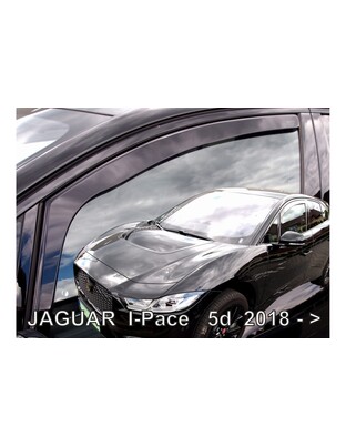 ΑΝΕΜΟΘΡΑΥΣΤΕΣ ΓΙΑ JAGUAR I-PACE 5D 2018+  ΖΕΥΓΑΡΙ ΑΠΟ ΕΥΚΑΜΠΤΟ ΦΙΜΕ ΠΛΑΣΤΙΚΟ HEKO - 2 ΤΕΜ.