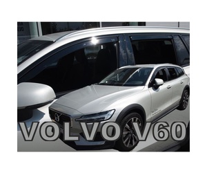 ΑΝΕΜΟΘΡΑΥΣΤΕΣ ΓΙΑ VOLVO V60 5D 2018+ ΣΕΤ ΑΥΤΟΚΙΝΗΤΟΥ ΑΠΟ ΕΥΚΑΜΠΤΟ ΦΙΜΕ ΠΛΑΣΤΙΚΟ HEKO - 4 ΤΕΜ.