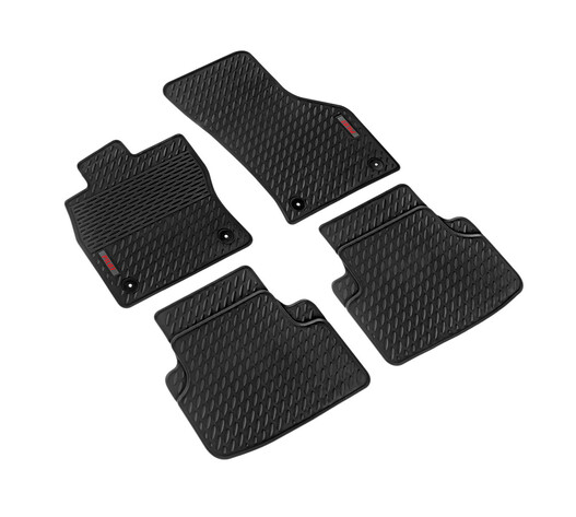 LAMPA - ΠΑΤΑΚΙΑ ΑΥΤΟΚΙΝΗΤΟΥ ΑΠΟ ΛΑΣΤΙΧΟ ΓΙΑ SEAT LEON 5D / SC / ST / X-PERIENCE 01/2013-05/2020 / GOLF 7+8 01/2020+ PILOT ECO GOMMA STYLE Β (ΜΕ ΚΟΥΜΠΩΜΑΤΑ) - 4 ΤΕΜ.