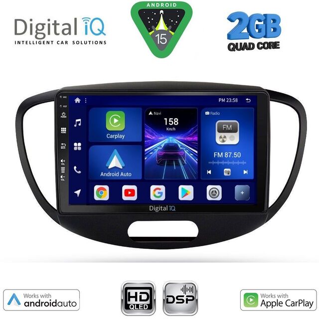 DIGITAL IQ BXC 3223_CPAA (9inc) MULTIMEDIA TABLET for HYUNDAI i10 mod. 2008-2013