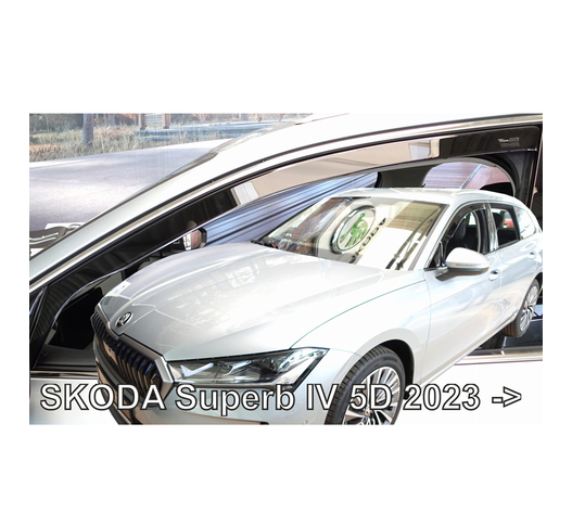 ΑΝΕΜΟΘΡΑΥΣΤΕΣ ΓΙΑ SKODA SUPERB 5D SW 2023+ ΣΕΤ ΑΥΤΟΚΙΝΗΤΟΥ ΑΠΟ ΕΥΚΑΜΠΤΟ ΦΙΜΕ ΠΛΑΣΤΙΚΟ HEKO - 4 ΤΕΜ.