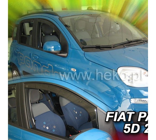 ΑΝΕΜΟΘΡΑΥΣΤΕΣ ΓΙΑ FIAT PANDA 5D 2012+ ΖΕΥΓΑΡΙ ΑΠΟ ΕΥΚΑΜΠΤΟ ΦΙΜΕ ΠΛΑΣΤΙΚΟ HEKO - 2 ΤΕΜ.