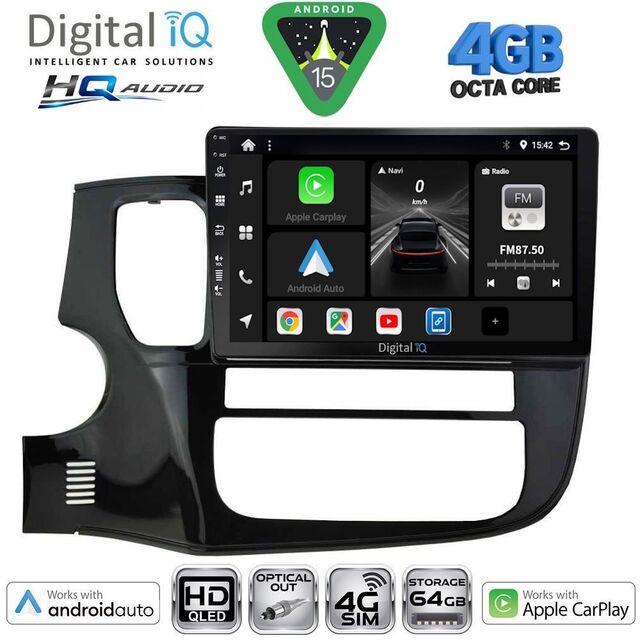 DIGITAL IQ BXK 19443_CPAA (10inc) MULTIMEDIA TABLET for MITSUBISHI OUTLANDER mod. 2013-2020