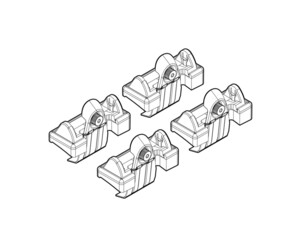 ΑΚΡΑ ΓΙΑ ΜΠΑΡΕΣ NORDRIVE ΓΙΑ VOLVO S40 01/04+ KIT