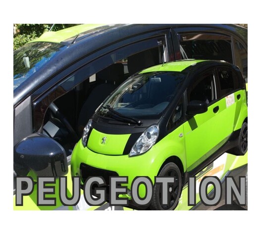 ΑΝΕΜΟΘΡΑΥΣΤΕΣ ΓΙΑ PEUGEOT  ION 5D 2010-2015 ΣΕΤ ΑΥΤΟΚΙΝΗΤΟΥ ΑΠΟ ΕΥΚΑΜΠΤΟ ΦΙΜΕ ΠΛΑΣΤΙΚΟ HEKO - 4 ΤΕΜ.