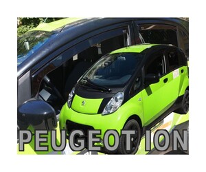 ΑΝΕΜΟΘΡΑΥΣΤΕΣ ΓΙΑ PEUGEOT  ION 5D 2010-2015 ΣΕΤ ΑΥΤΟΚΙΝΗΤΟΥ ΑΠΟ ΕΥΚΑΜΠΤΟ ΦΙΜΕ ΠΛΑΣΤΙΚΟ HEKO - 4 ΤΕΜ.