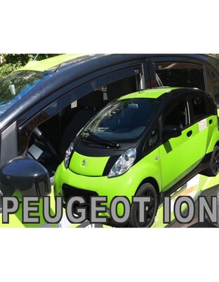 ΑΝΕΜΟΘΡΑΥΣΤΕΣ ΓΙΑ PEUGEOT  ION 5D 2010-2015 ΣΕΤ ΑΥΤΟΚΙΝΗΤΟΥ ΑΠΟ ΕΥΚΑΜΠΤΟ ΦΙΜΕ ΠΛΑΣΤΙΚΟ HEKO - 4 ΤΕΜ.