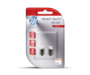 T4W 24V BA9S 4xSMD2835 OSRAM LED ΛΕΥΚΟ HEAVY DUTY BLISTER 2ΤΕΜ. M-TECH