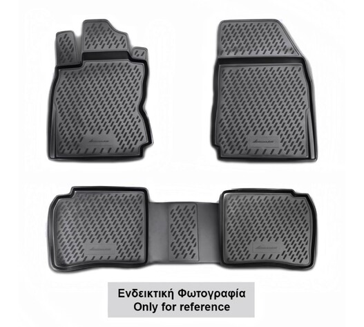 ΠΑΤΑΚΙΑ ΣΕ ΣΚΑΦΗ TPE ΛΑΣΤΙΧΟ ΓΙΑ BMW X5 2006-2013  (ΑΝΘΡΑΚΙ/ΣΚΟΥΡΟ ΓΚΡΙ) - 4 ΤΕΜ.