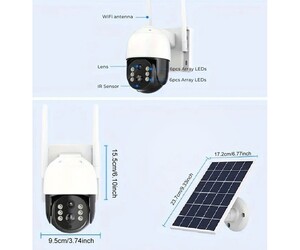 ΚΑΜΕΡΑ ΑΣΦΑΛΕΙΑΣ ΜΕ ΗΛΙΑΚΟ ΠΑΝΕΛ 4G XY-04164