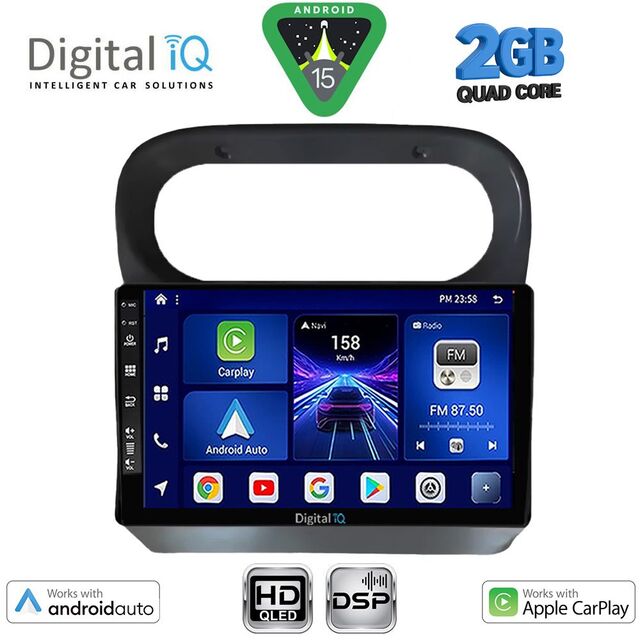 DIGITAL IQ BXC 3559_CPAA (9inc) MULTIMEDIA TABLET for RENAULT TWINGO mod. 2007-2014