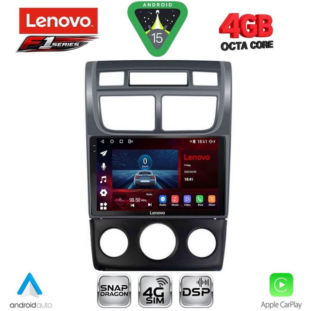LENOVO SSQ 9324BL_CPA (A/C+CLIMA) (9inc) MULTIMEDIA TABLET for KIA SPORTAGE mod. 2004-2010